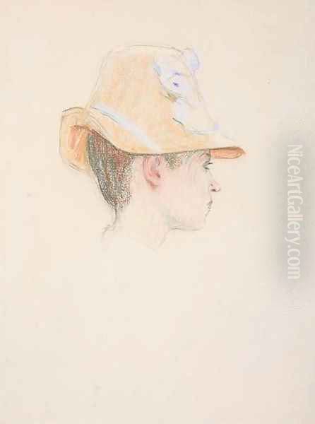 Femme au chapeau Oil Painting by Claude Emile Schuffenecker