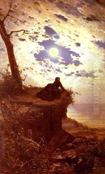 Ancor Non Torna (And She Never Returned) Oil Painting by Alfonso Simonetti