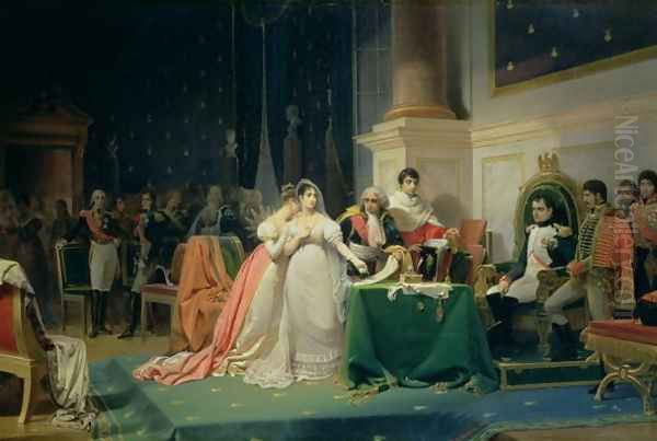 The Divorce of Empress Josephine, 15th December 1809, 1846 Oil Painting by Frederic Henri Schopin