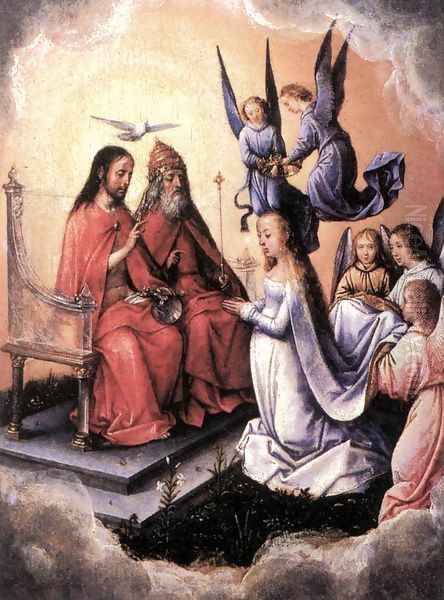 Coronation of the Virgin 1496-1504 Oil Painting by Michel Sittow