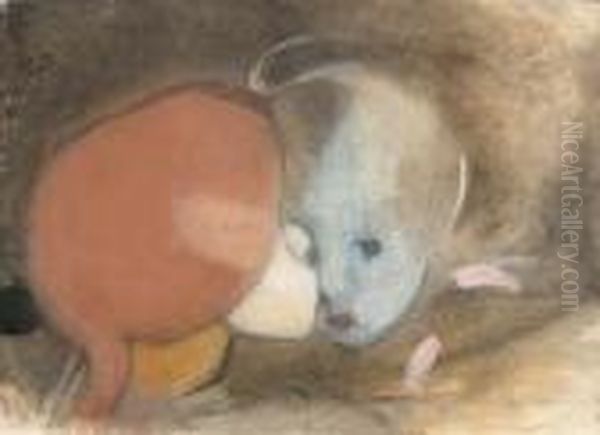 Sisters Oil Painting by Helene Schjerfbeck