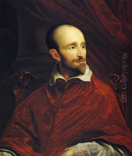 Cardinal Guido Bentivoglio (after Anthony Van Dyke) Oil Painting by John Smibert