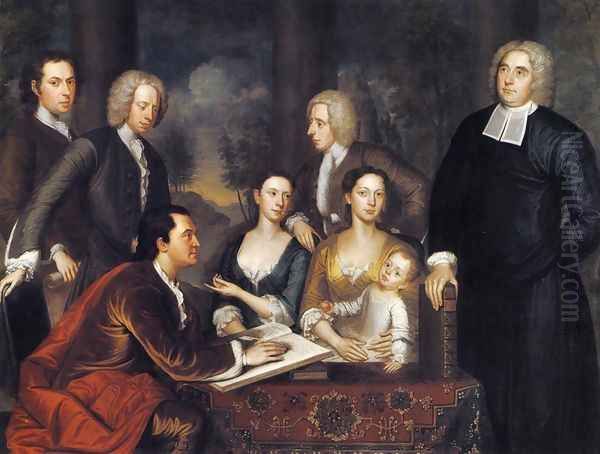 Bishop Berkeley and his Family 1729 Oil Painting by John Smibert