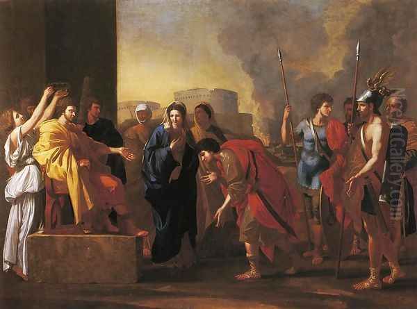 The Continence of Scipio (after Nicholas Poussin) Oil Painting by John Smibert