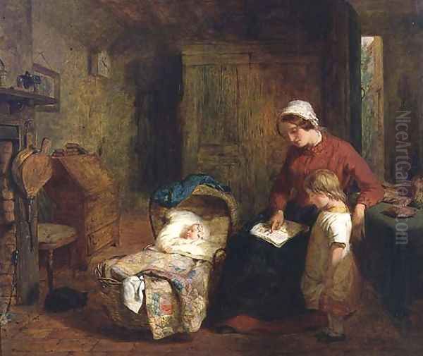 An Interior Oil Painting by George Smith