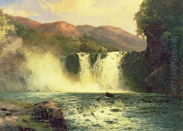 The Waterfall Oil Painting by John Brandon Smith