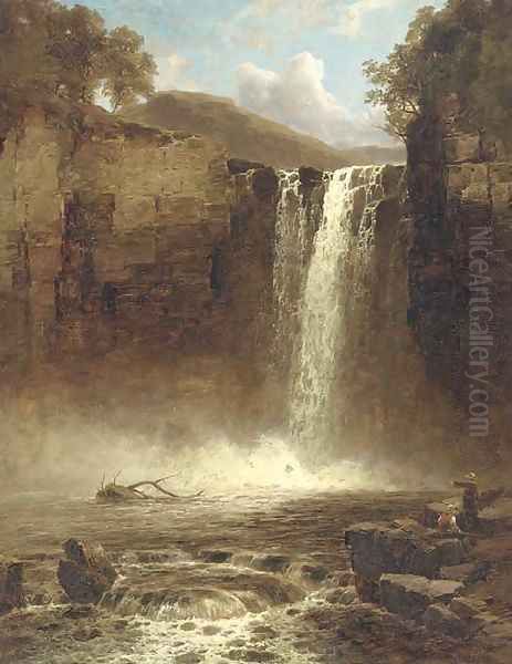 Falls of Foyen Oil Painting by John Brandon Smith