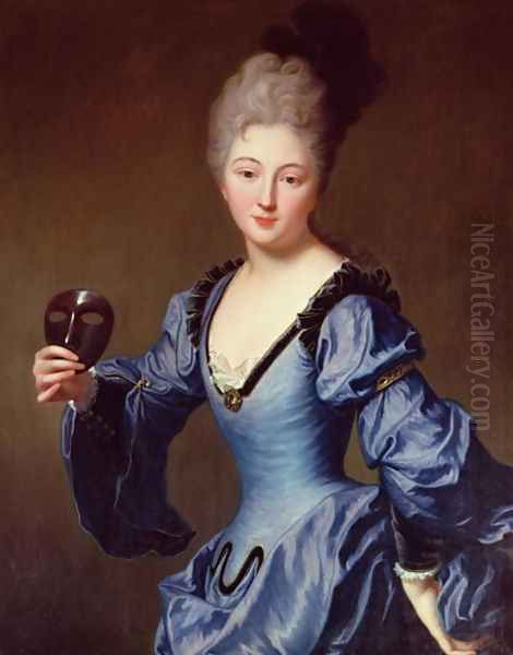 La Comtesse de Bersac Oil Painting by Jean-Baptiste Santerre