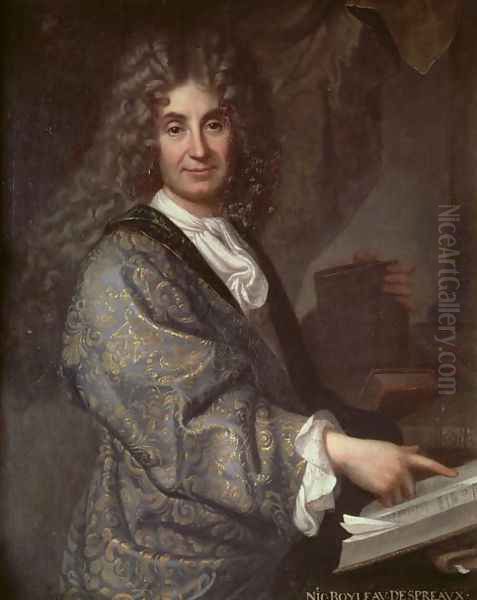 Nicolas Boileau 1636-1711 Oil Painting by Jean-Baptiste Santerre