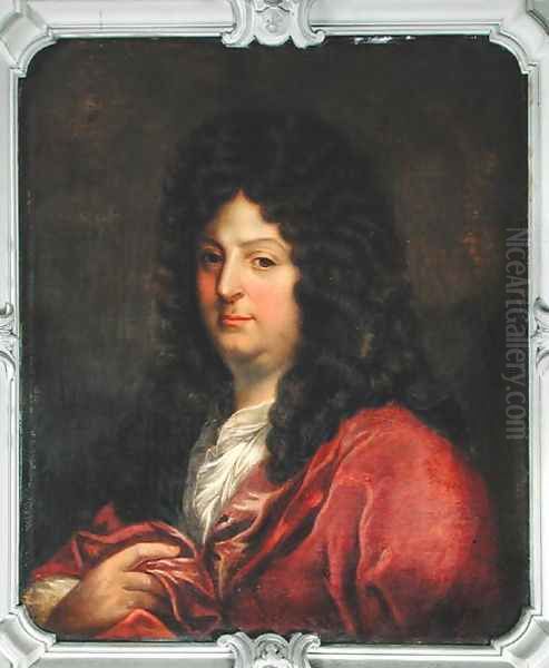 Portrait of Jean Racine 1639-99 2 Oil Painting by Jean-Baptiste Santerre