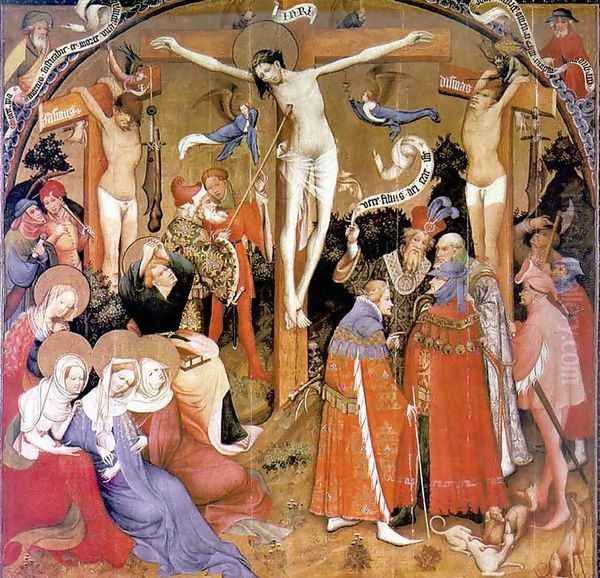 The Crucifixion, 1404 or 1414 Oil Painting by Konrad von Soest