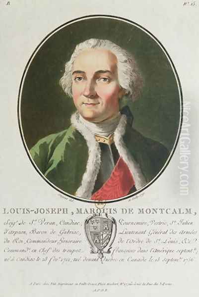 Louis-Joseph de Montcalm 1712-59 1790 Oil Painting by Antoine Louis Francois Sergent-Marceau