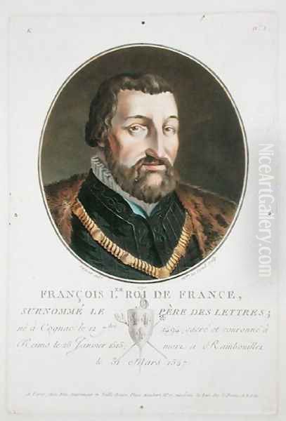 Francois I 1494-1547 King of France, 1790 Oil Painting by Antoine Louis Francois Sergent-Marceau