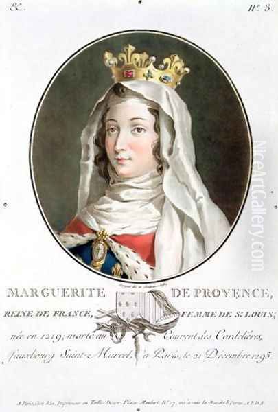 Portrait of Marguerite of Provence 1219-95, 1787 Oil Painting by Antoine Louis Francois Sergent-Marceau