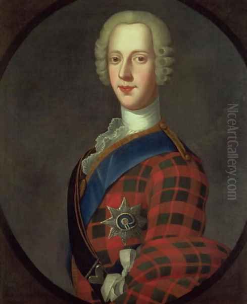 Prince Charles Edward Stuart Bonnie Prince Charlie, 1720-88 Oil Painting by Robert Strange