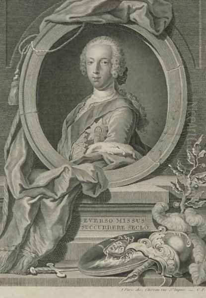 Prince Charles Edward Stuart 1720-88 Oil Painting by Robert Strange