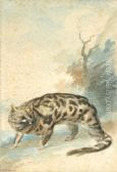 Felin Oil Painting by Aert Schouman