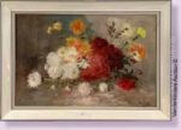 Gerbe De Fleurs Oil Painting by Henry Schouten