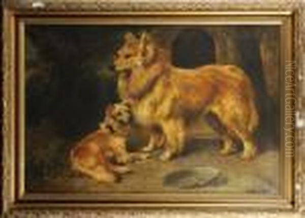 Les Chiens Oil Painting by Henry Schouten