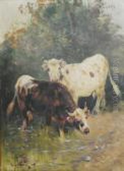 Vaches Oil Painting by Henry Schouten