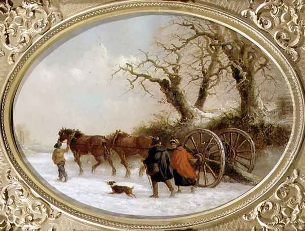 Winter Oil Painting by Thomas Smythe