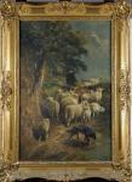 Le Retour Des Moutons Oil Painting by Henry Schouten