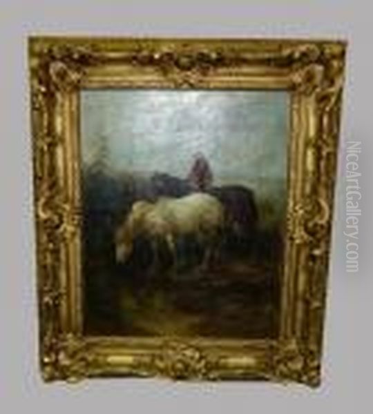 Chevaux De Trait Oil Painting by Henry Schouten