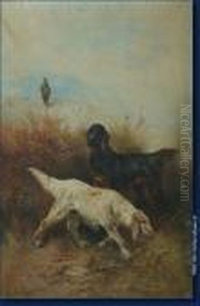 Chiens De Chasse Oil Painting by Henry Schouten