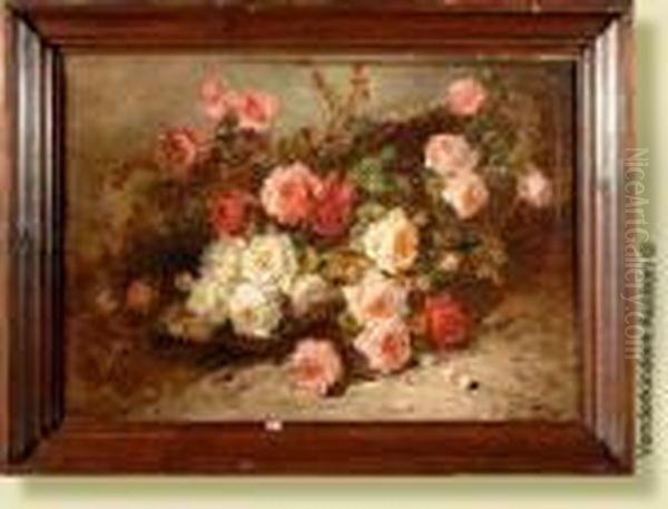 Gerbe De Roses Oil Painting by Henry Schouten