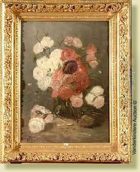 Gerbe De Roses Oil Painting by Henry Schouten