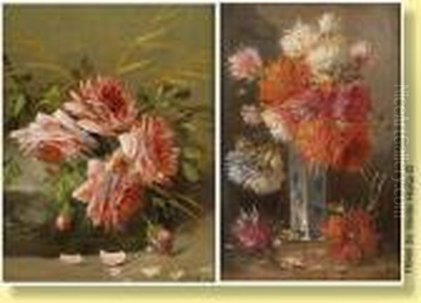 Vase Fleuri Oil Painting by Henry Schouten