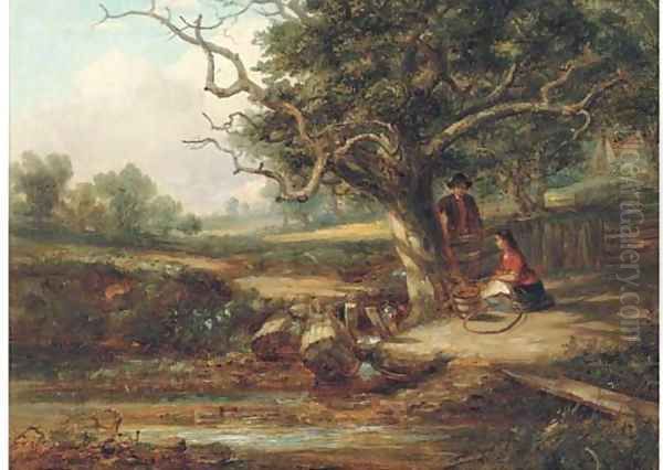 The meeting place Oil Painting by Thomas Smythe