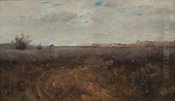 Landschaft Oil Painting by Adolf Schreyer