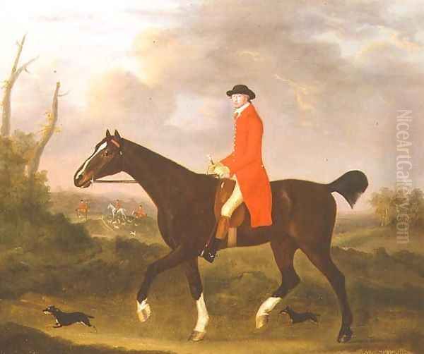 A Gentleman on his Hunter riding to Hounds, 1783 Oil Painting by Francis Sartorius