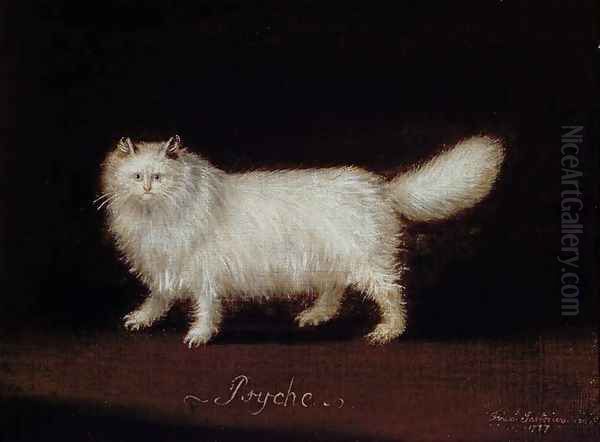 Psyche, the Persian Cat, 1787 Oil Painting by Francis Sartorius