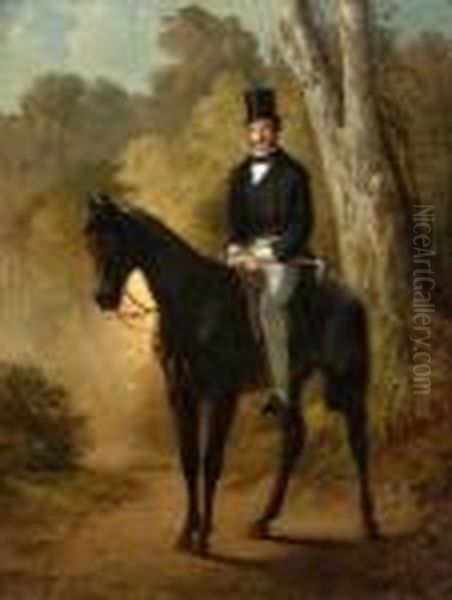 Ein Herrenreiter Oil Painting by Adolf Schreyer