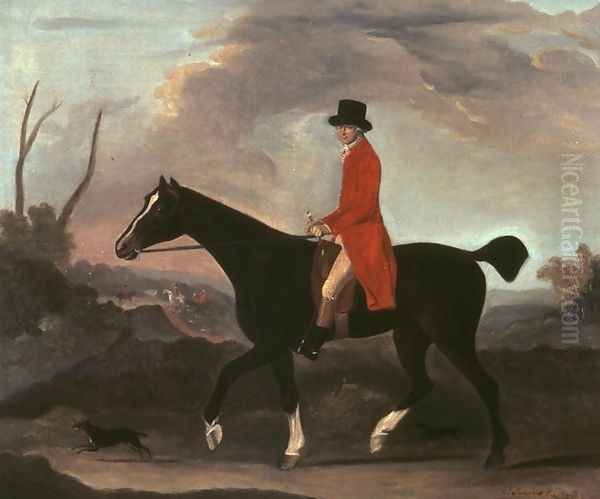 Man on Horseback, 1770 Oil Painting by Francis Sartorius