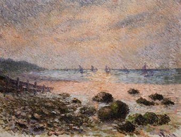 Bord De Mer, Crepuscule En Bretagne Oil Painting by Claude Emile Schuffenecker