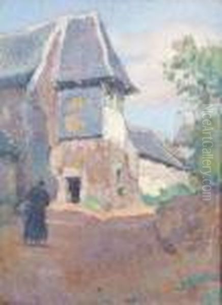 Rue De Village Oil Painting by Claude Emile Schuffenecker