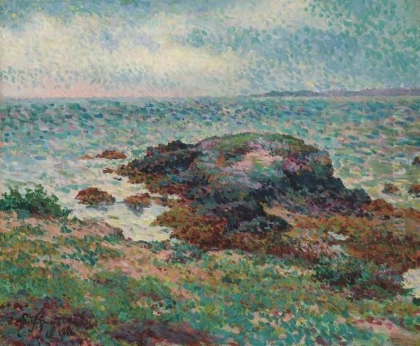 Bord De Mer Oil Painting by Claude Emile Schuffenecker