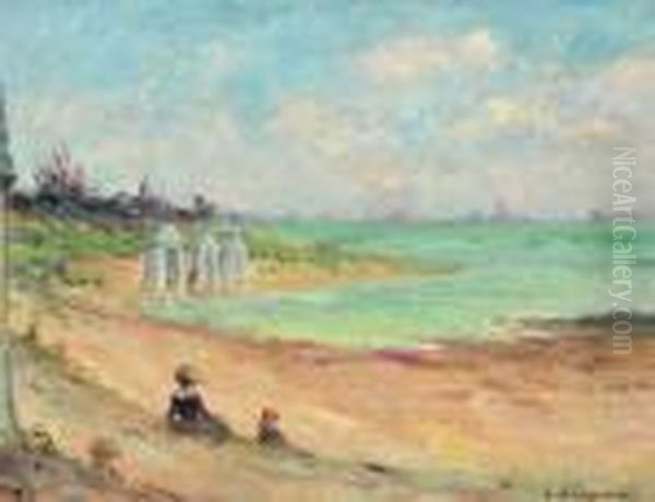 Bord De Mer Anime Oil Painting by Claude Emile Schuffenecker