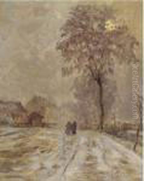 Scene D'hiver Oil Painting by Claude Emile Schuffenecker