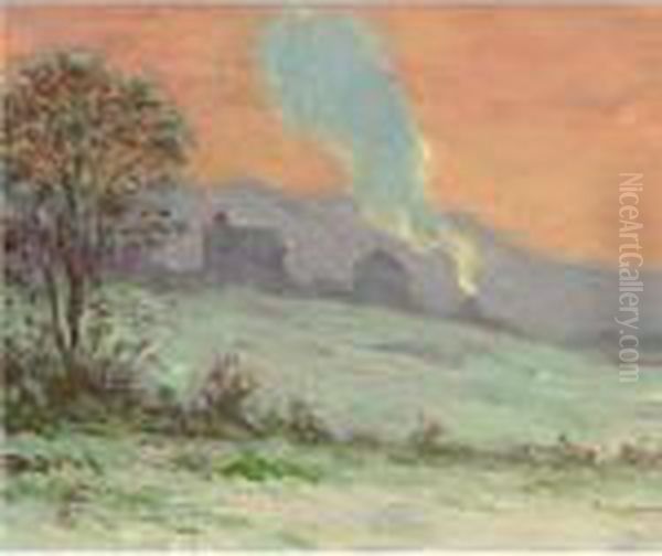 Paysage De Neige Oil Painting by Claude Emile Schuffenecker