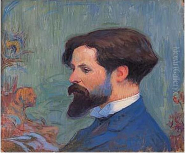 Portrait D'homme, Circa 1895 Oil Painting by Claude Emile Schuffenecker