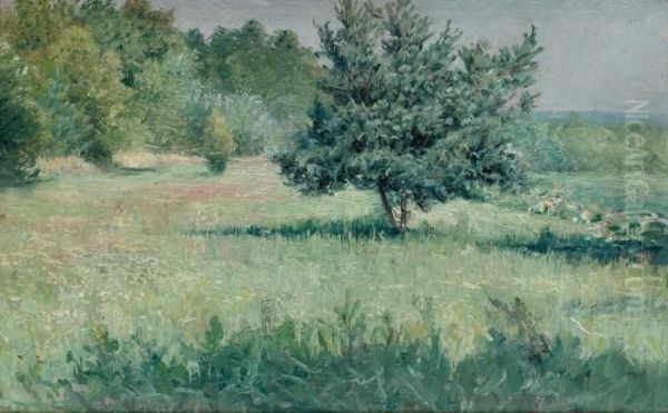 Forsommar, Fontainebleau Oil Painting by Anshelm Schultzberg