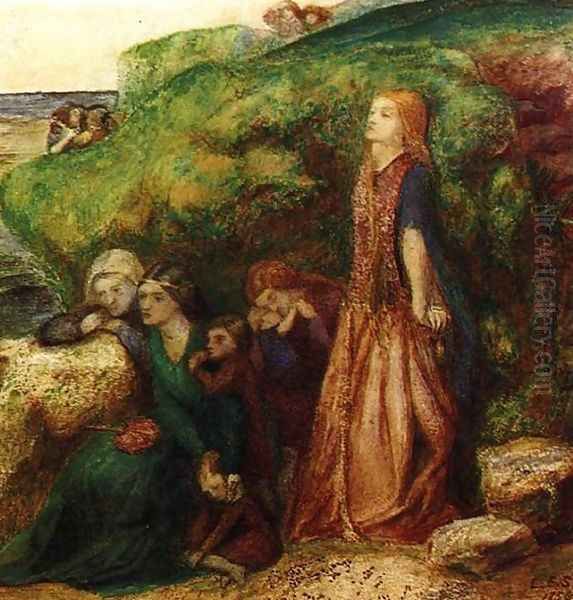 The Ladies' Lament from the Ballad of Sir Patrick Spens Oil Painting by Elizabeth Eleanor Siddal