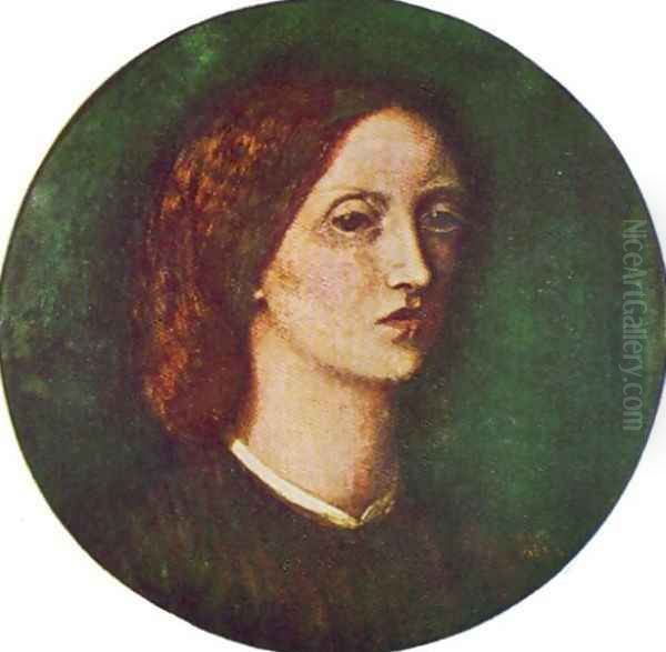 Self-Portrait Oil Painting by Elizabeth Eleanor Siddal