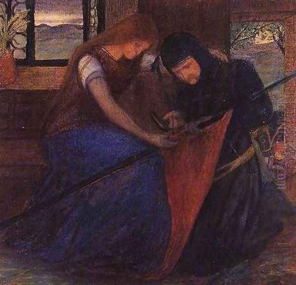 Before the Battle Oil Painting by Elizabeth Eleanor Siddal