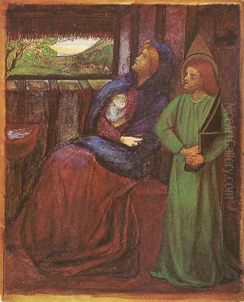 The Holy Family Oil Painting by Elizabeth Eleanor Siddal