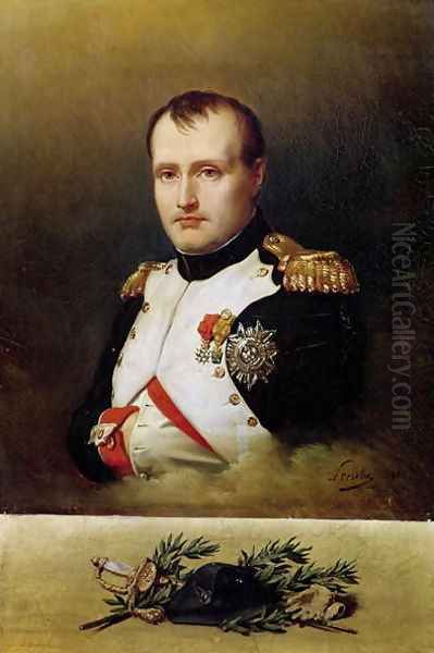 Portrait of Napoleon I 1769-1821 1812 Oil Painting by Charles Auguste Steuben